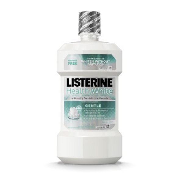 Listerine Healthy White Anticavity Mouthwash ca. 473ml (16.7oz)