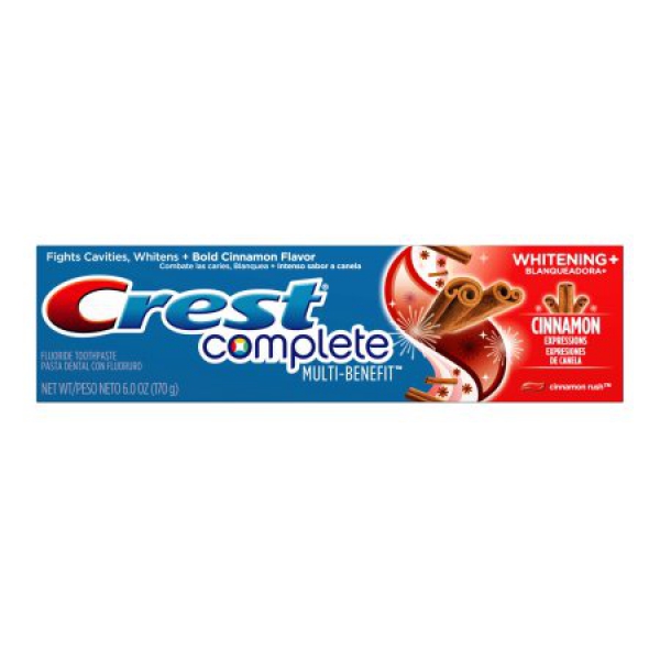 Crest Complete Whitening Expressions Cinnamon Rush Flavor Toothpaste