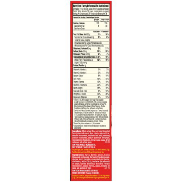 Aunt Jemima Whole Wheat Bleand pancake & Waffle Mix ca. 907g (32oz)