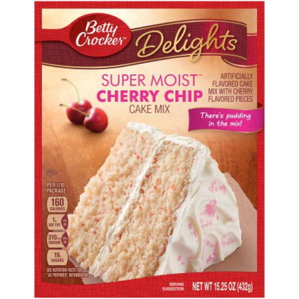 Betty Crocker Cherry Chip Cake Mix ca. 430g (15.16oz)