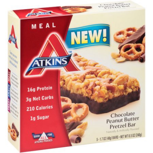 Atkins Chocolate PB Pretzel Bar ca. 240g (8.45oz)