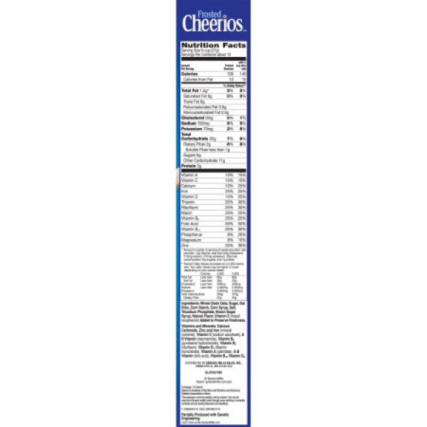 General Mills Cherrios Gluten Free Cereal Frosted ca. 340g (12oz)