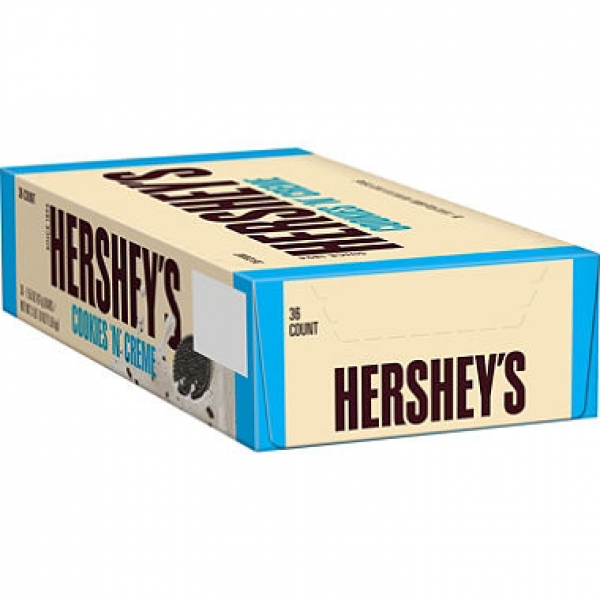 HERSHEY'S Cookies 'n' Crème Candy Bar, 36Ct ca. 1,58kg