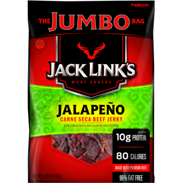 Jack Link´s Beef Jerky Jalapeno Jumbo Bag ca. 165g (5.8oz)