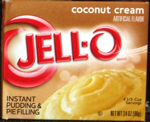 JELL-O Instant Coconut Cream Pudding & Pie Fuellung 96 g