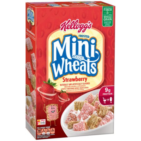 Kellogg's Frosted Mini-Wheats Strawberry Cereal ca. 440g (15.5oz)