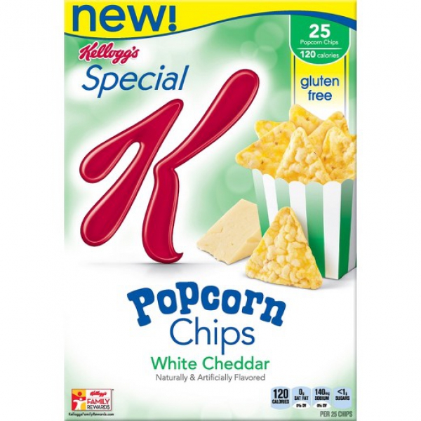Special K Popcorn Chips White Cheddar Crackers ca. 127g (4.45oz)