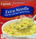 Lipton Soup Secrets EXTRA Noodle with real Chicken Broth ca. 139g (4.9oz)